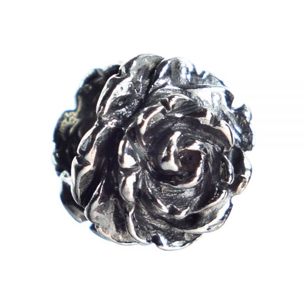 Bonaroca Rosen bead passend zu Lederarmband 6,5 mm Kollektion Asmara- 925 Sterling Silber AS1004