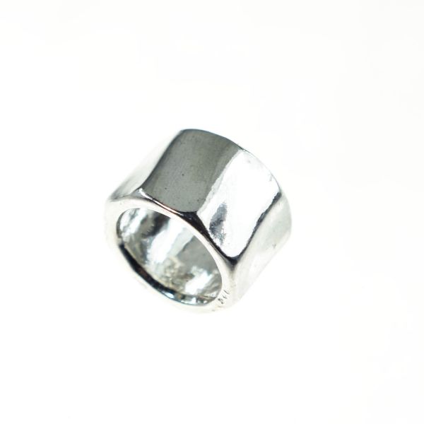 Bonaroca Bead- 8-eckiger Ring, 6,5mm Innendurchmesser, Kollektion Asmara- 925 Sterling Silber, AS1007