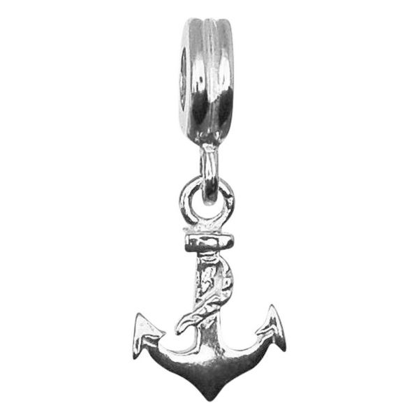 BONA ROCA Charm Anhänger Anker mit Öse, Sterling Silber, 4190