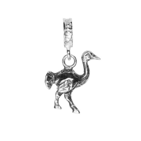 Bonaroca Charm Vogel Strauss mit Öse, Sterling Silber, 4705