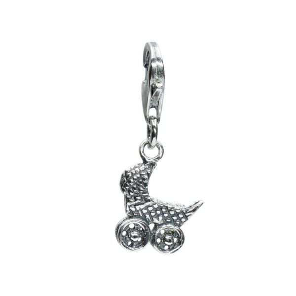 Bonaroca Charm Kinderwagen/ Karabiner, Sterling Silber 4533K