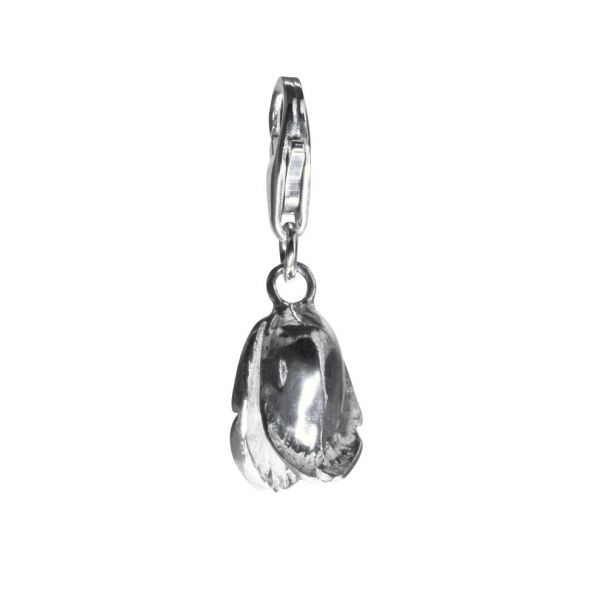 Bonaroca Charm Rosenknospe mit Karabiner, Sterling Silber, 4554K
