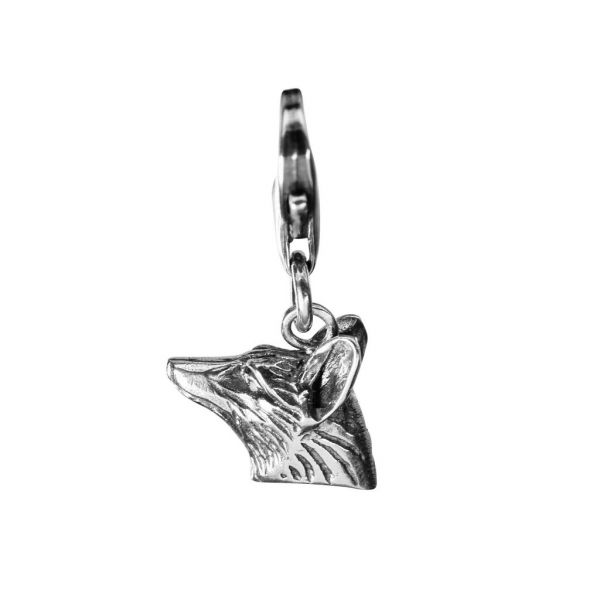 Bonaroca Charm Fuchshaupt mit Karabiner, Sterling Silber, 4730K