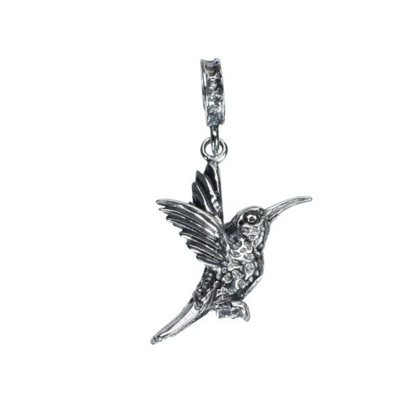 Bonaroca Charm Anhänger Kolibri mit Zier Öse, Sterling Silber, 4371
