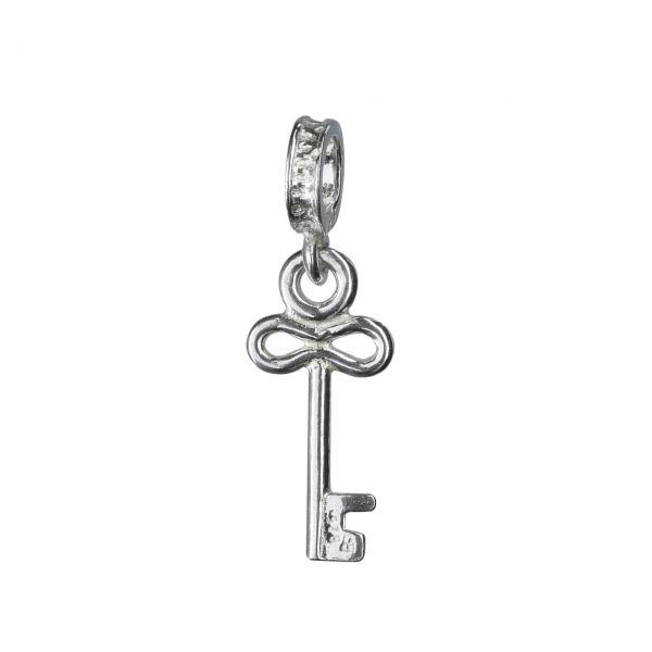 Bonaroca Charm Schmuck Anhänger Schlüssel mit Öse, Sterling Silber, 4180