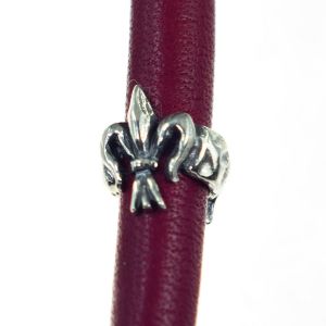 Bonaroca 2 Lilien bead, 6,5mm Innendurchmesser, Kollektion Asmara - 925 Sterling Silber AS1001