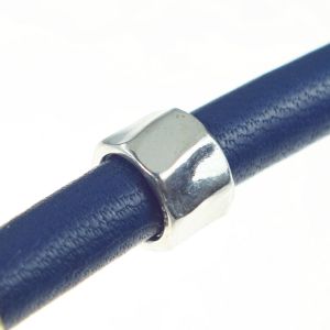 Bonaroca Bead- 8-eckiger Ring, 6,5mm Innendurchmesser, Kollektion Asmara- 925 Sterling Silber, AS1007