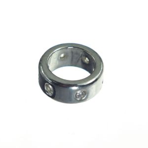 Bonaroca Bead mit 6 Zirkonia, 6,5mm Innendurchmesser, Kollektion Asmara- 925 Sterling Silber AS1010