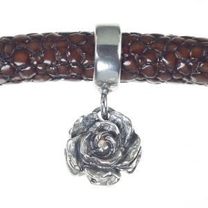 Bonaroca Charm Rose passend zu Lederarmband 6,5mm Kollektion Asmara AS3000