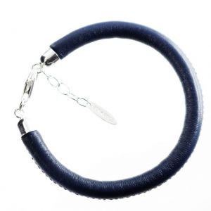 BONA ROCA Lederarmband 1-fach marineblau Kollektion ASMARA AS01-4