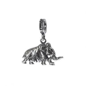 Bonaroca Charm Mammut vollplastisch mit Öse, Sterling Silber, 4032