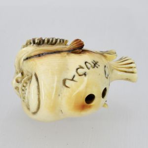 Kim J the blowfish Netsuke