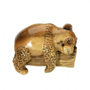 schlafender Pandabär Netsuke