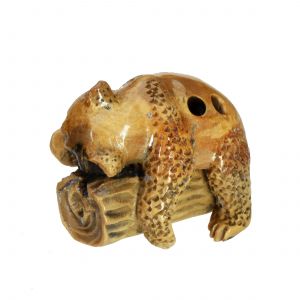 schlafender Pandabär Netsuke