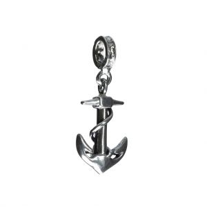 Bonaroca Charm Anhänger Anker massiv mit Öse, Sterling Silber, 4191