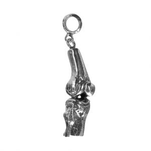 BONA ROCA Anhänger Kniegelenk Anatomie Charm mit Öse, Sterling Silber, 4294