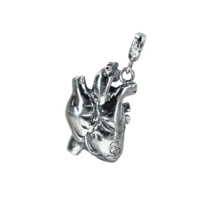 BONA ROCA Anhänger Herz Mensch Aorta mit Öse, Sterling Silber, 4296