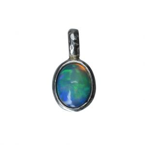 BONA ROCA Anhänger Edel Opal Cabochon, Sterling Silber, OPS111