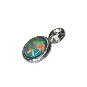 BONA ROCA Anhänger Edel Opal Cabochon, Sterling Silber, OPS110