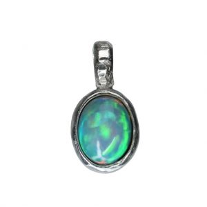 BONA ROCA Anhänger Edel Opal Cabochon, Sterling Silber, OPS110