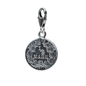 Charm Münze 1/2 Mark Karabiner 4500K