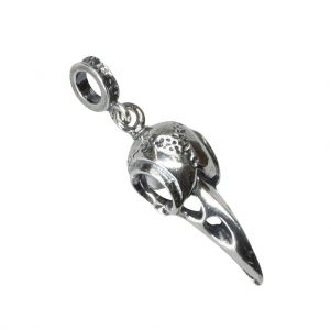 Bonaroca Charm Raben Skull mit Öse, Sterling Silber, 4735