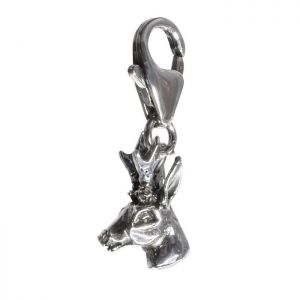 Bonaroca Charm Reh - haupt mit Karabiner, Sterling Silber, 4729K