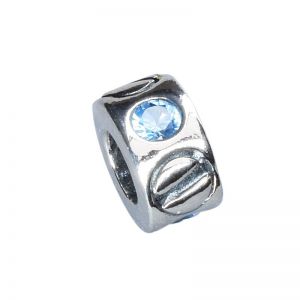 Bona Roca Bead aqua Zirkonia Sterling Silber